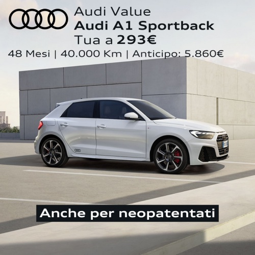 Audi A1 Sportback con offerta Audi Value.