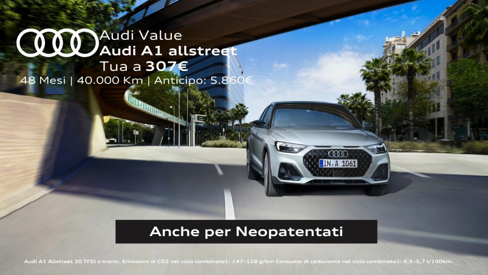 Audi A1 Allstreet con offerta Audi Value