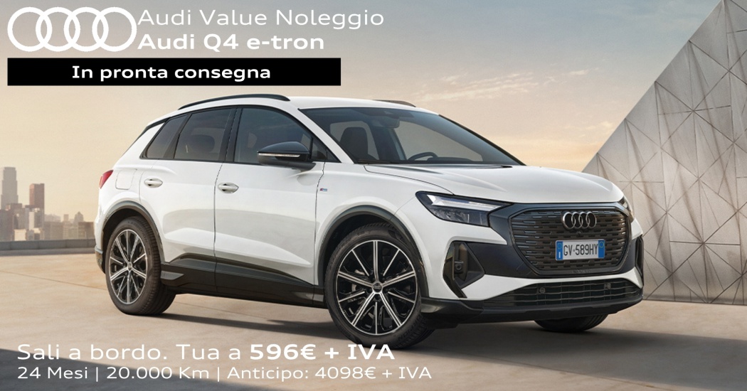 Audi Q4 con offerta Audi Value Noleggio.