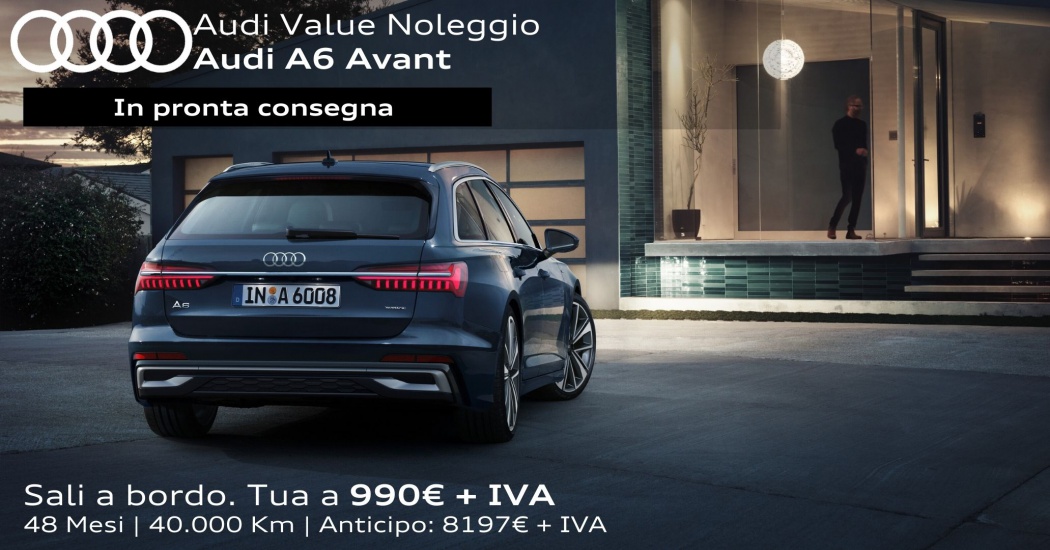 Audi A6 Avant con offerta Audi Value Noleggio. In Pronta Consegna