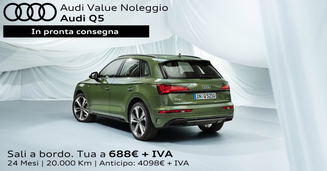 Audi Q5 con offerta Audi Value Noleggio. In pronta consegna.