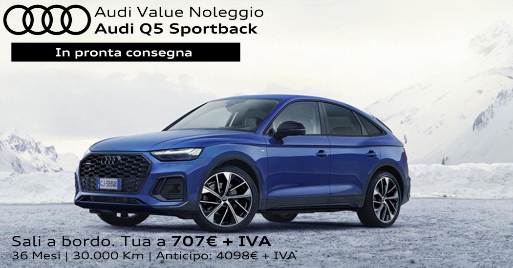 Audi Q5 Sportback con offerta Audi Value Noleggio. In pronta consegna.
