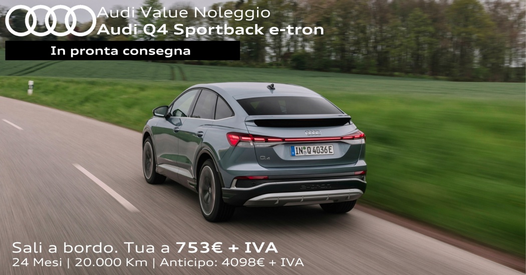 Audi Q4 Sportback con offerta Audi Value Noleggio. In pronta consegna.